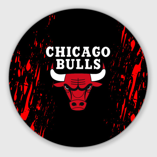 Круглый коврик для мышки Chicago bulls Чикаго буллс