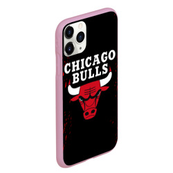Чехол для iPhone 11 Pro Max матовый Chicago bulls Чикаго буллс - фото 2