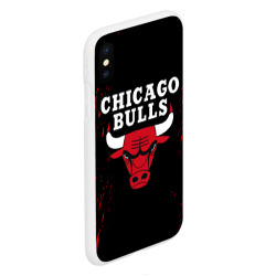Чехол для iPhone XS Max матовый Chicago bulls Чикаго буллс - фото 2