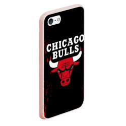 Чехол для iPhone 5/5S матовый Chicago bulls Чикаго буллс - фото 2