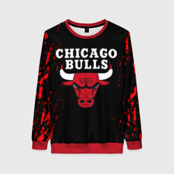 Женский свитшот 3D Chicago bulls Чикаго буллс