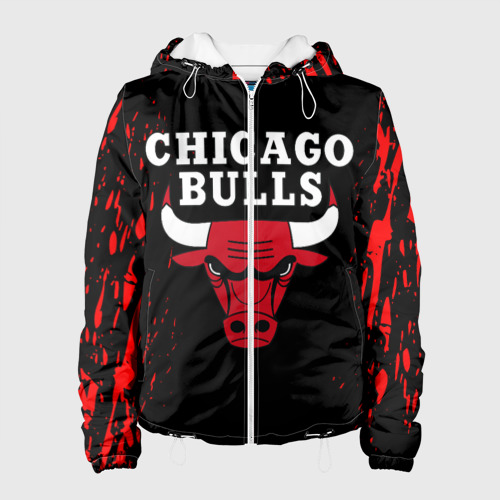 Женская куртка 3D Chicago bulls Чикаго буллс, цвет белый