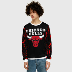 Мужской свитшот 3D Chicago bulls Чикаго буллс - фото 2