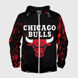 Мужская ветровка 3D Chicago bulls Чикаго буллс