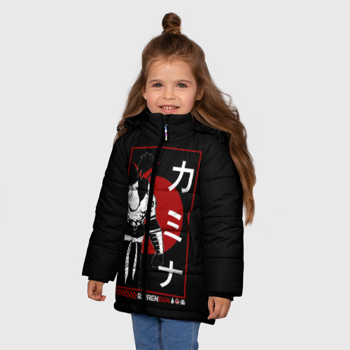Зимняя куртка для девочек 3D Гуррен Лаганн Камина, цвет черный - фото 3