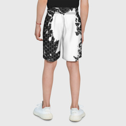 Шорты с принтом Michael Jordan 23 для ребенка, вид на модели сзади №2. Цвет основы: белый