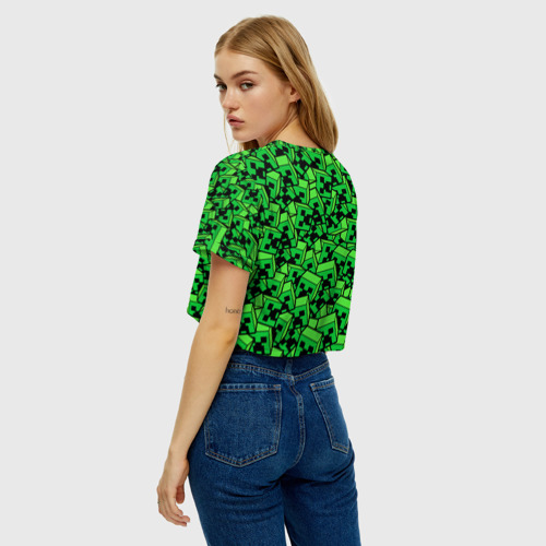 Женская футболка Crop-top 3D MINERCRAFT - фото 5