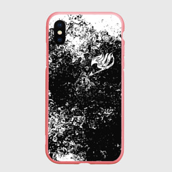 Чехол для iPhone XS Max матовый Fairy tail logo white
