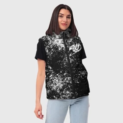 Женский жилет утепленный 3D Fairy tail logo white - фото 2