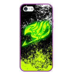 Чехол для iPhone 5/5S матовый Fairy tail logo green