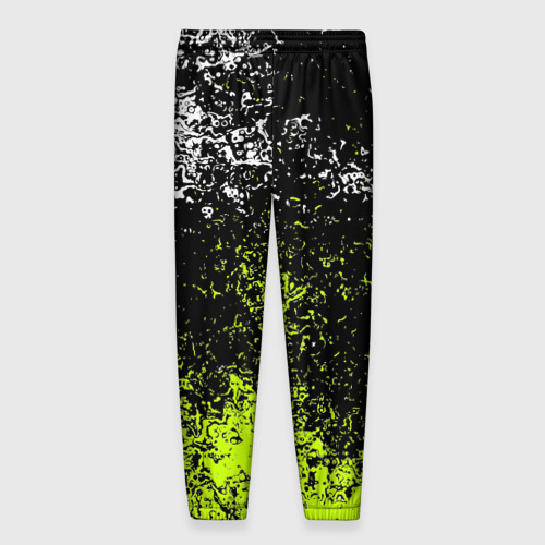 Мужские брюки 3D с принтом FAIRY TAIL logo green, вид сзади #1