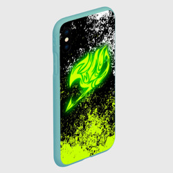 Чехол для iPhone XS Max матовый Fairy tail logo green - фото 2