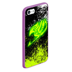 Чехол для iPhone 5/5S матовый Fairy tail logo green - фото 2