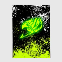 Постер Fairy tail logo green