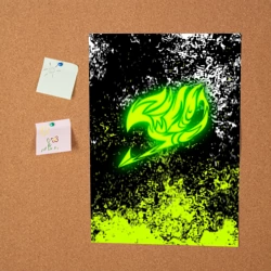 Постер Fairy tail logo green - фото 2