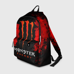 Рюкзак 3D Red grunge monster energy