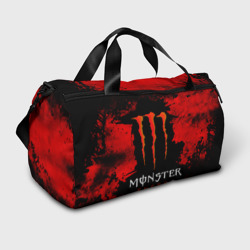 Сумка спортивная 3D Red grunge monster energy