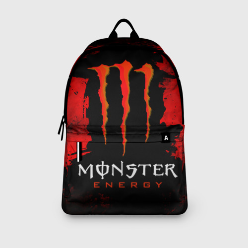 Рюкзак 3D Red grunge monster energy - фото 4