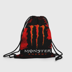 Рюкзак-мешок 3D Red grunge monster energy