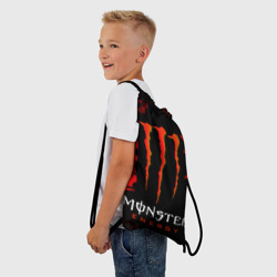 Рюкзак-мешок 3D Red grunge monster energy - фото 2