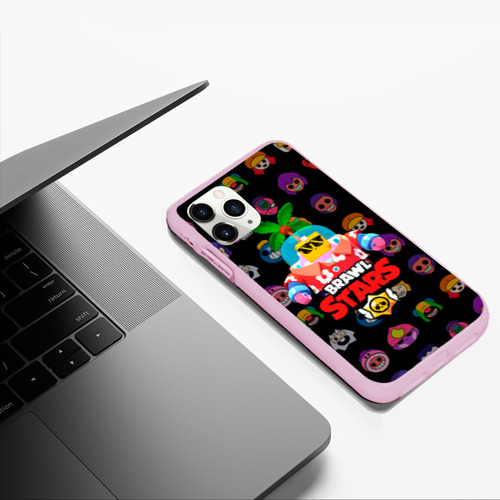 Чехол для iPhone 11 Pro Max матовый BRAWL STARS (NEW SPROUT) [14], цвет розовый - фото 5