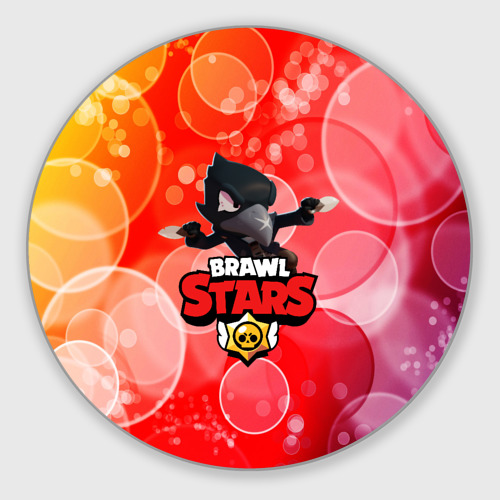 Круглый коврик для мышки BRAWL STARS:CROW