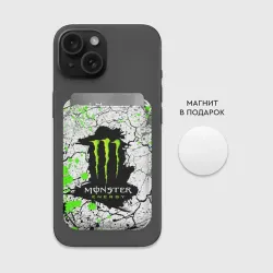 Картхолдер Magsafe магнитный Monster energy - фото 3