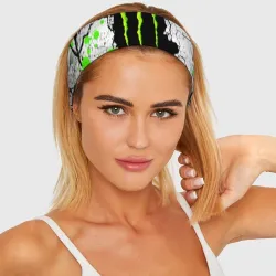 Повязка на голову 3D Monster energy - фото 2