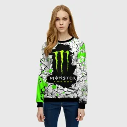 Женский свитшот 3D Monster energy - фото 2