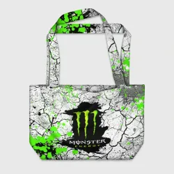Пляжная сумка 3D Monster energy