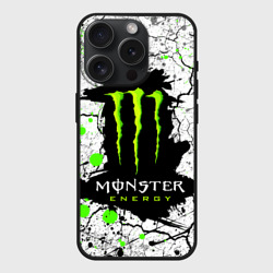 Чехол силиконовый для Apple iPhone 15 Pro Мax матовый Monster energy