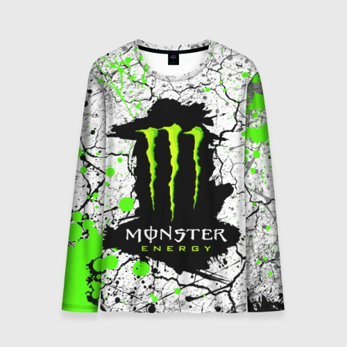 Мужской лонгслив 3D Monster energy