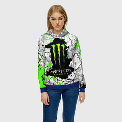Женская толстовка 3D Monster energy - фото 2