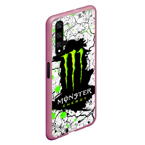 Чехол для Honor 20 Monster energy, цвет малиновый - фото 3