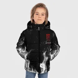 Зимняя куртка для мальчиков 3D Monster energy +спина - фото 2