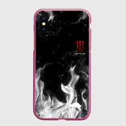 Чехол для iPhone XS Max матовый Monster energy +спина
