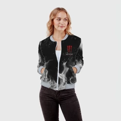 Женский бомбер 3D Monster energy +спина - фото 2