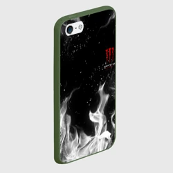 Чехол для iPhone 5/5S матовый Monster energy +спина - фото 2