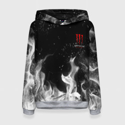 Женская толстовка 3D Monster energy +спина