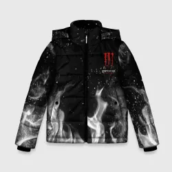 Зимняя куртка для мальчиков 3D Monster energy +спина
