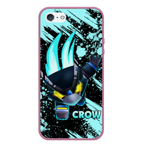 Чехол для iPhone 5/5S матовый Brawl Stars CROW