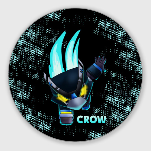 Круглый коврик для мышки Brawl Stars CROW