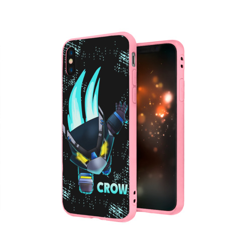 Чехол для iPhone X матовый Brawl Stars CROW - фото 3