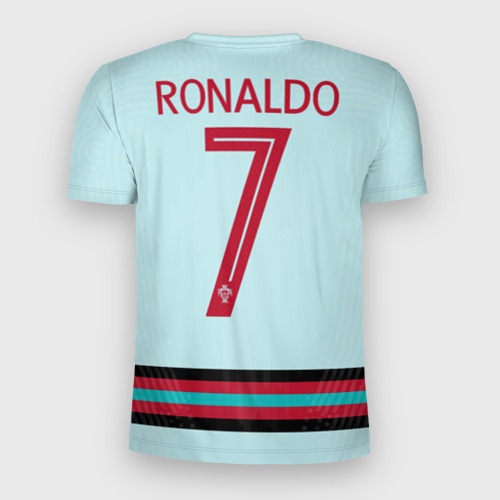 Мужская футболка 3D Slim Ronaldo away EURO 2020, цвет 3D печать - фото 2