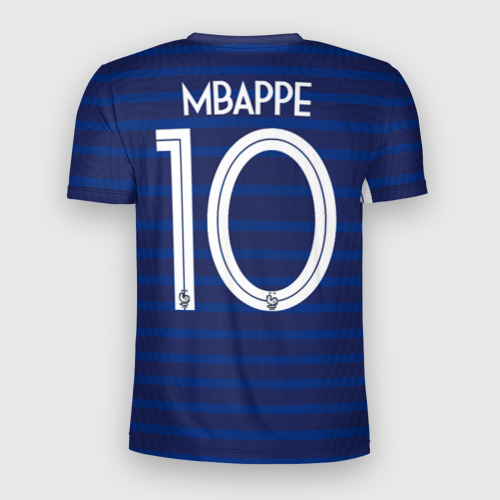 Мужская футболка 3D Slim Mbappe home Euro 2020, цвет 3D печать - фото 2