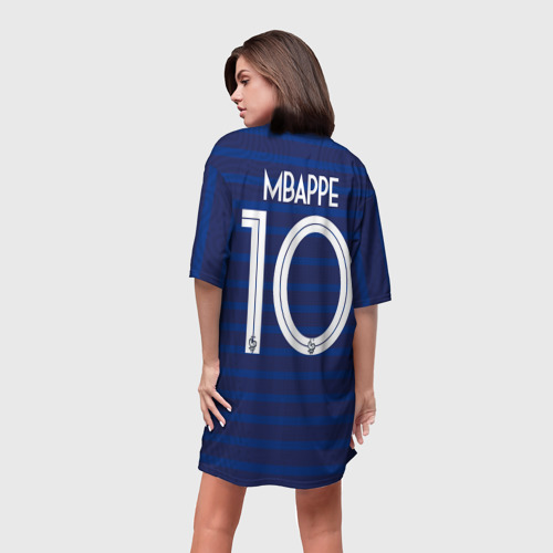 Платье-футболка 3D Mbappe home Euro 2020 - фото 4