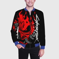 Мужской бомбер 3D Самурай Киберпанк 2077 - фото 2