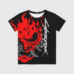 Детская футболка 3D Самурай Киберпанк 2077