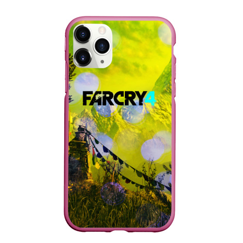 Чехол для iPhone 11 Pro Max матовый Farcry4, цвет малиновый