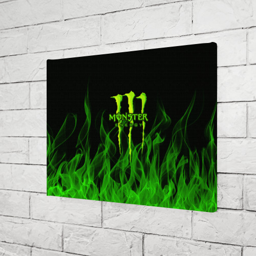 Холст прямоугольный MONSTER ENERGY, цвет 3D печать - фото 3